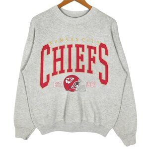 Vintage Kansas City Chiefs Sweatshirt, Vintage NFL KC Chiefs  Football Shirt